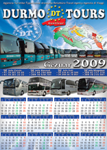Durmo Tours Calendar 2009